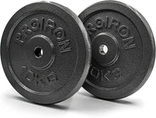 Hantelscheiben-Set Gusseisen 1,25 kg - 10 kg 2,5 cm