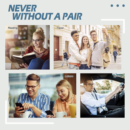 CGID CN12 Nerd Brille Extra Schmaler Rahmen Slim Rechteck Geek Style Transparent