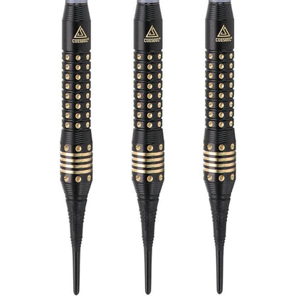 CUESOUL Black Scorpion Soft Dartpfeile Set 16g Deluxe Case