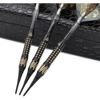 CUESOUL Black Scorpion Soft Dartpfeile Set 16g Deluxe Case
