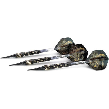 CUESOUL Black Scorpion Soft Dartpfeile Set 16g Deluxe Case