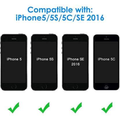 Schutzfolie für iPhone SE 2016, 5s, 5, 5c - Gehärtetes Glas