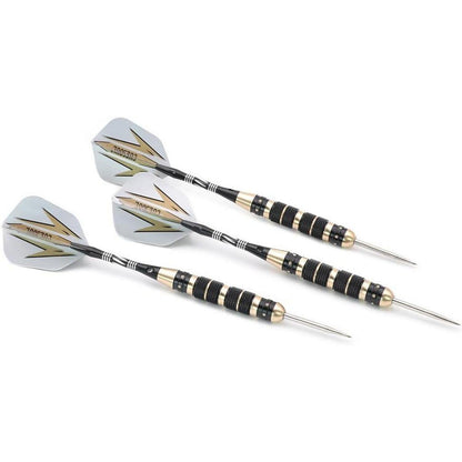 Steel Dartpfeile mit schwarzer Beschichtung und Messing