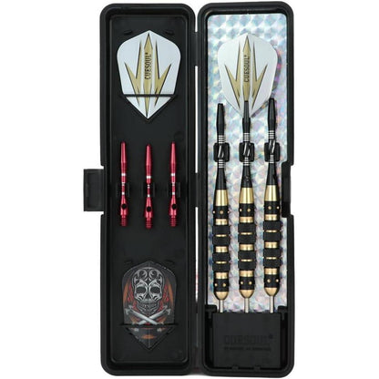 Steel Dartpfeile mit schwarzer Beschichtung und Messing