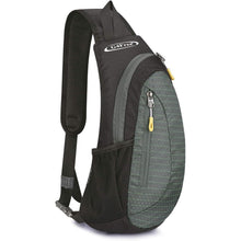 Leichte Brusttasche mit verstellbarem Gurt, Schwarz/Grau