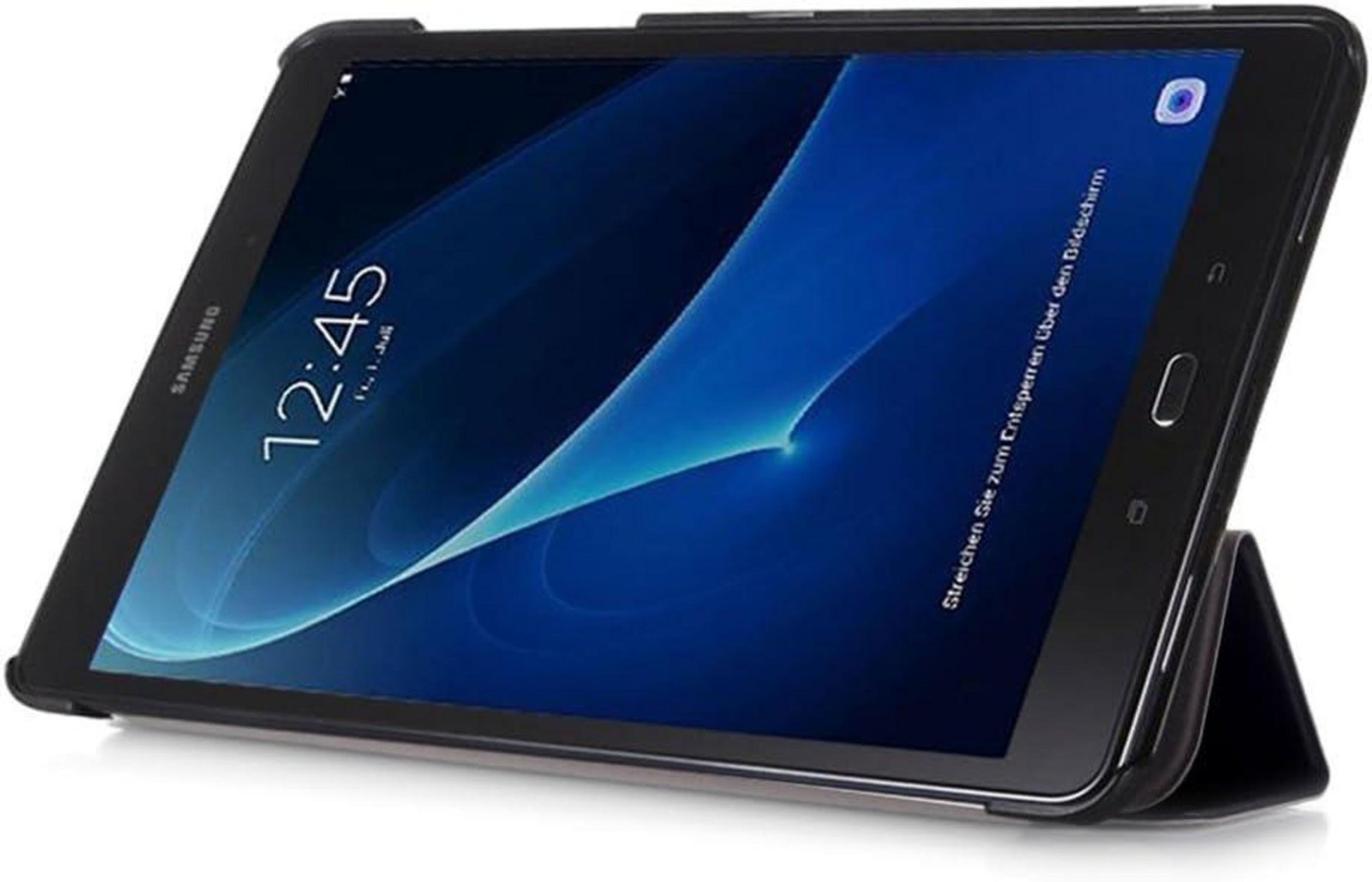 Galaxy Tab A6 Hülle 10.1 Slim PU Leder Schwarz Standfunktion
