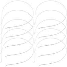 Stirnbänder Metall Haarband DIY Zubehör Silber 10 Stücke