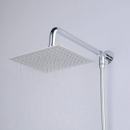 Quadratischer Einbauduschkopf Edelstahl 40cm Luxus Duschkopf