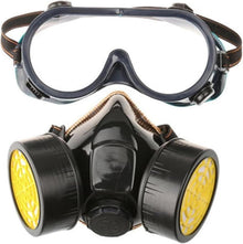 Aktivkohle Gasmaske mit Filter - Atemschutz Anti-Staub Schutzmaske