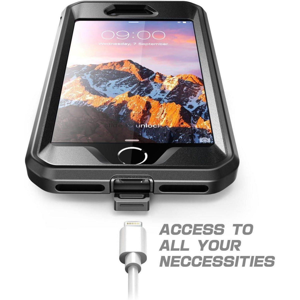 iPhone SE 2022/2020, 7, 8 Hülle mit Gürtelclip & Displayschutz