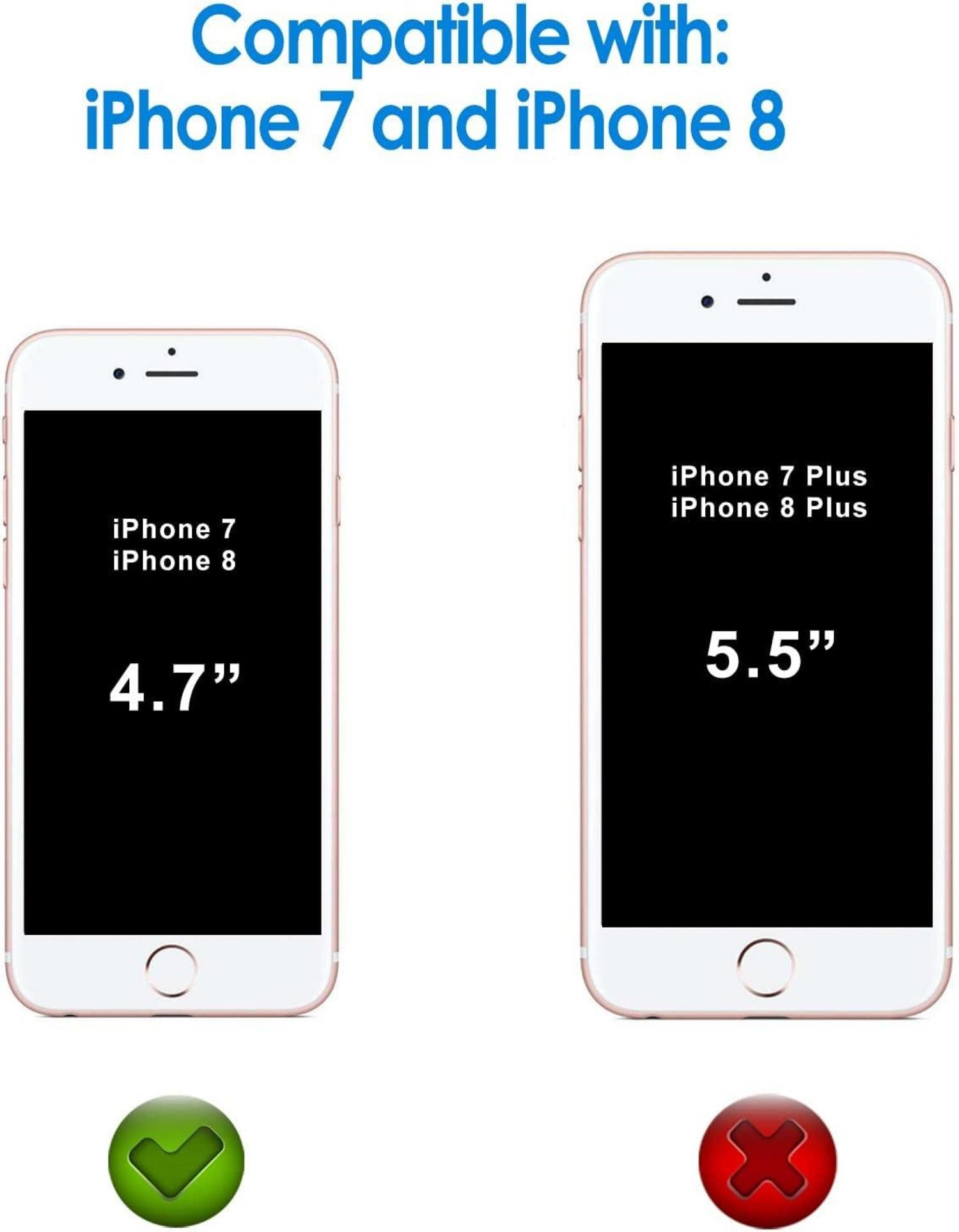 iPhone 8 7 Schutzfolie Gehärtetes Glas 2 Stück Transparent