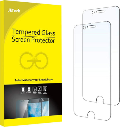 Schutzfolie aus gehärtetem Glas für iPhone 8 Plus und 7 Plus, 2 Stück