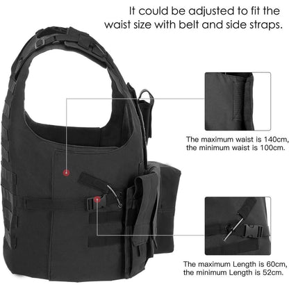 Airsoft Weste Taktische Weste Herren Outdoor mit Taschen