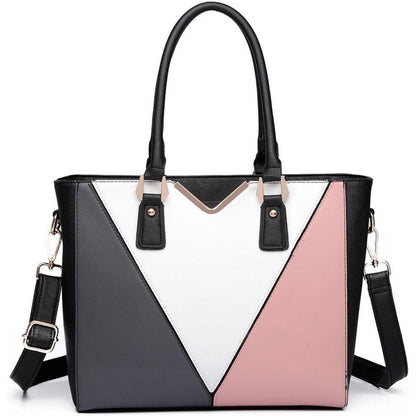 Miss Lulu Handtasche Damen V-förmiges Design Nude