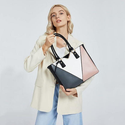 Miss Lulu Handtasche Damen V-förmiges Design Nude