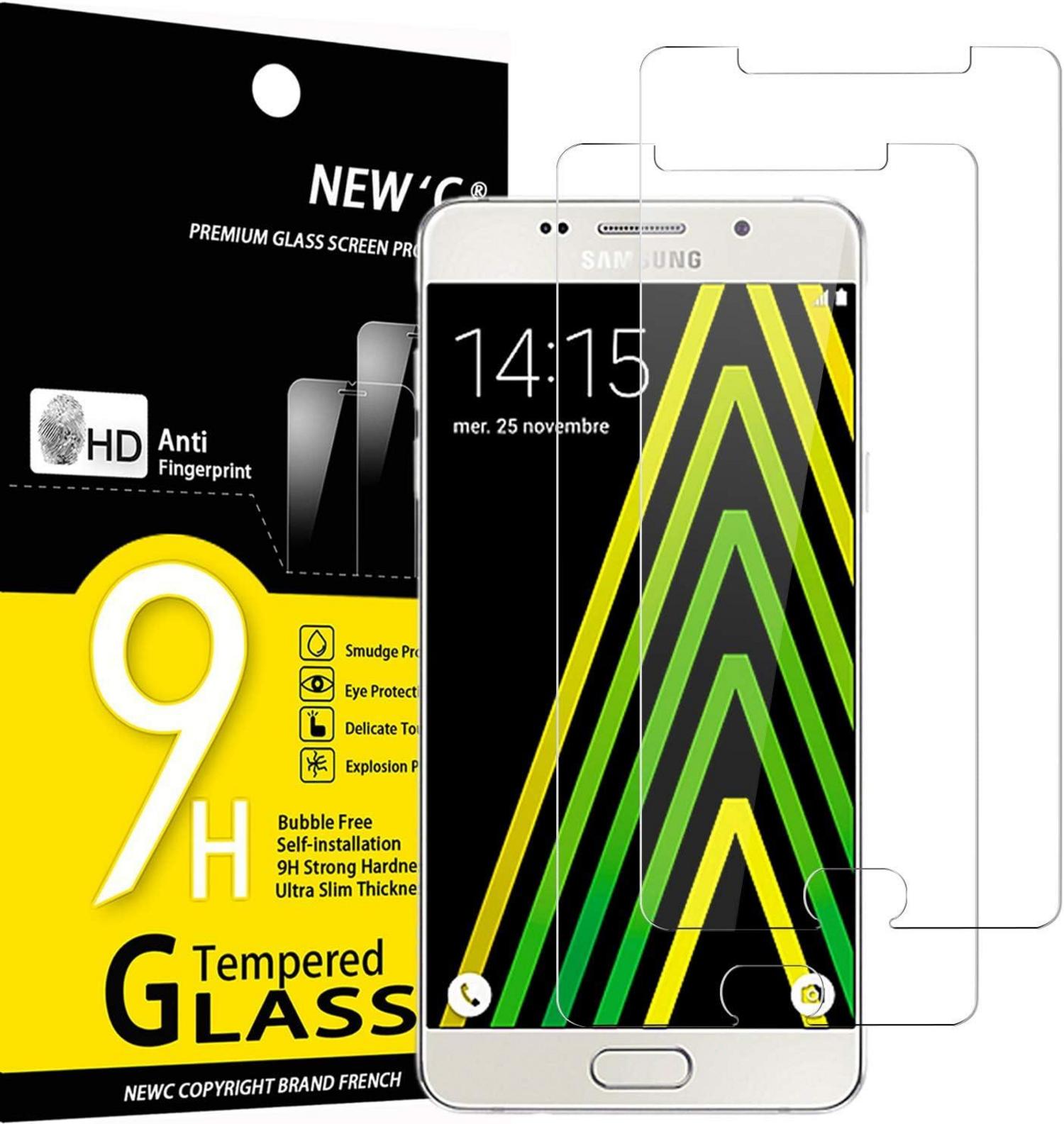 Panzer Schutz Glas Samsung Galaxy A5 2016 2er Pack 9H Ultra-klar