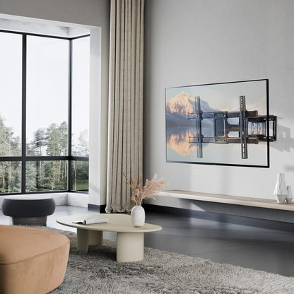 TV Wandhalterung Schwenkbar Neigbar 37-84 Zoll Flach Curved