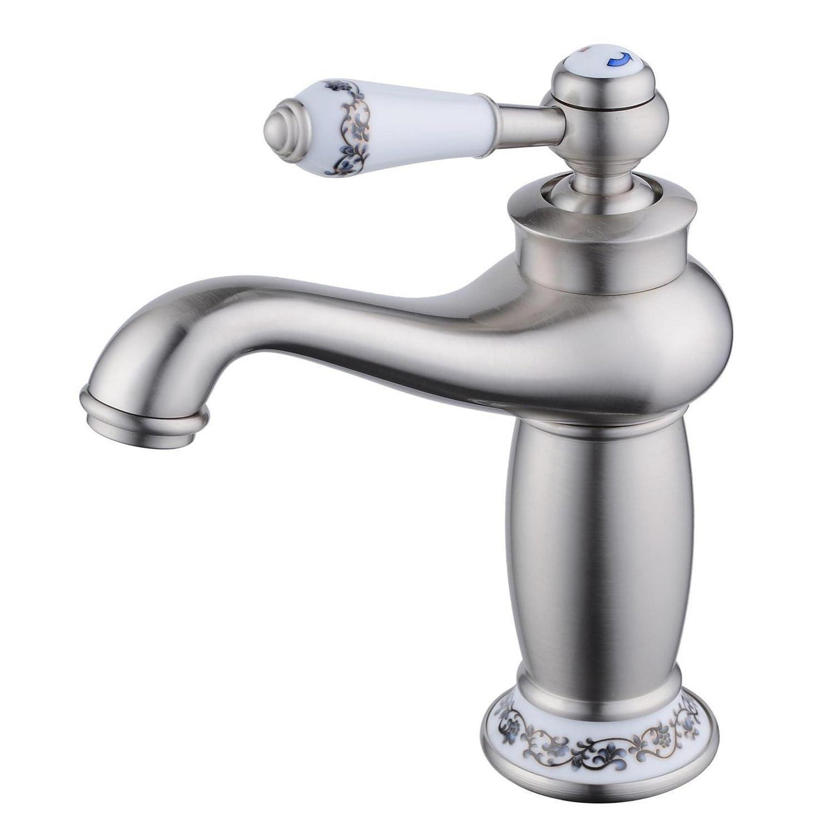 Einhebel-Waschtischarmatur gebürstetes Nickel