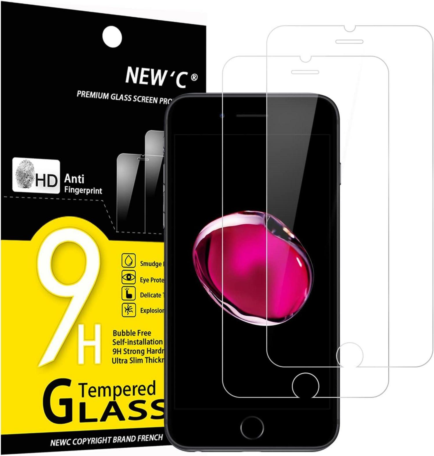 Panzer Schutz Glas iPhone 7 8 2 Stück Screen Protector 9H