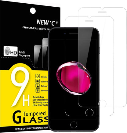 Panzer Schutz Glas iPhone 7 8 2 Stück Screen Protector 9H