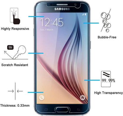 Samsung Galaxy S6 Panzerglas 2 Stück 9H Displayschutzfolie