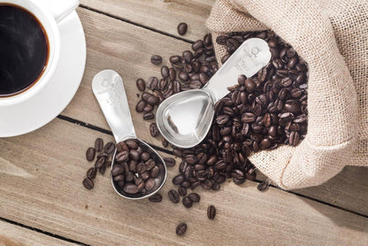 Kaffeedosierlöffel aus Edelstahl - 2er Set - Messlöffel für