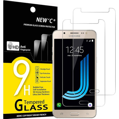 Panzer Schutz Glas Samsung Galaxy J5 2016 2er Pack 9H Härte