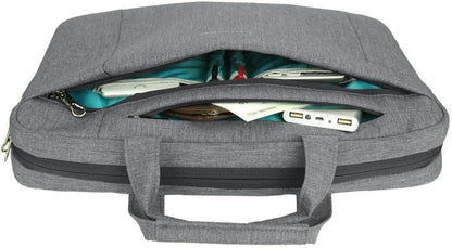 15.6 Zoll Laptop Tasche Tablet Umhängetasche Wasserabweisend Grau
