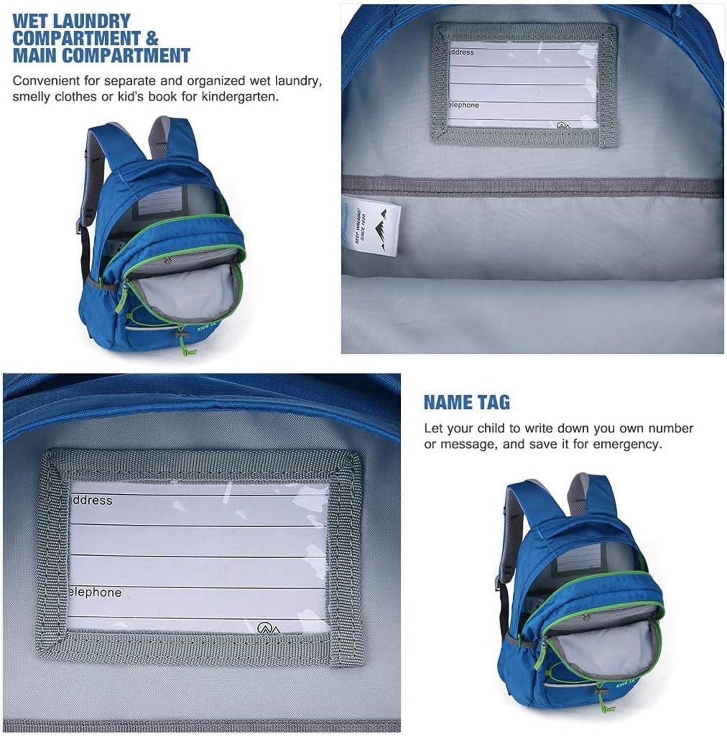MOUNTAINTOP Kinderrucksack Schulrucksack 22x15x38cm Jungen Mädchen 10L Blau