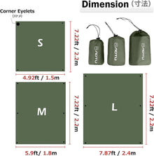 Wasserdichtes Camping Tarp Hängematte Picknick 420D Oxford