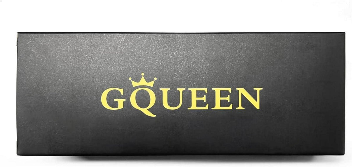 GQUEEN Sonnenbrille UV400 Groß Rund Blau Herren Damen