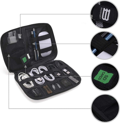 bagsmart Cable Organizer for Electronics USB Memory Cards