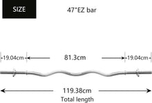 SZ Curlstange 120cm verchromt gerändelt mit