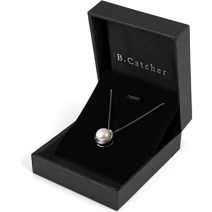 Perle Halskette Damen 925 Silber Anhänger Süßwasserperlen