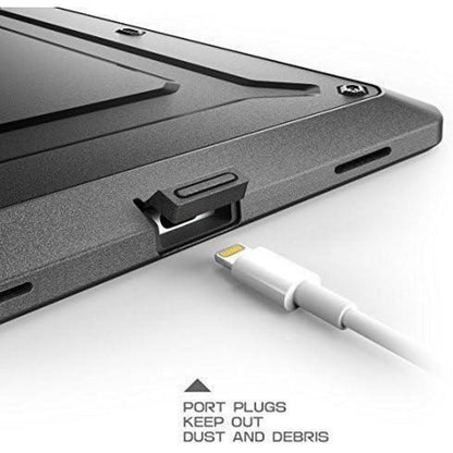iPad 9.7 Hülle mit Displayschutz, robust, schwarz