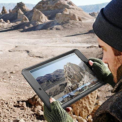 iPad 9.7 Hülle mit Displayschutz, robust, schwarz