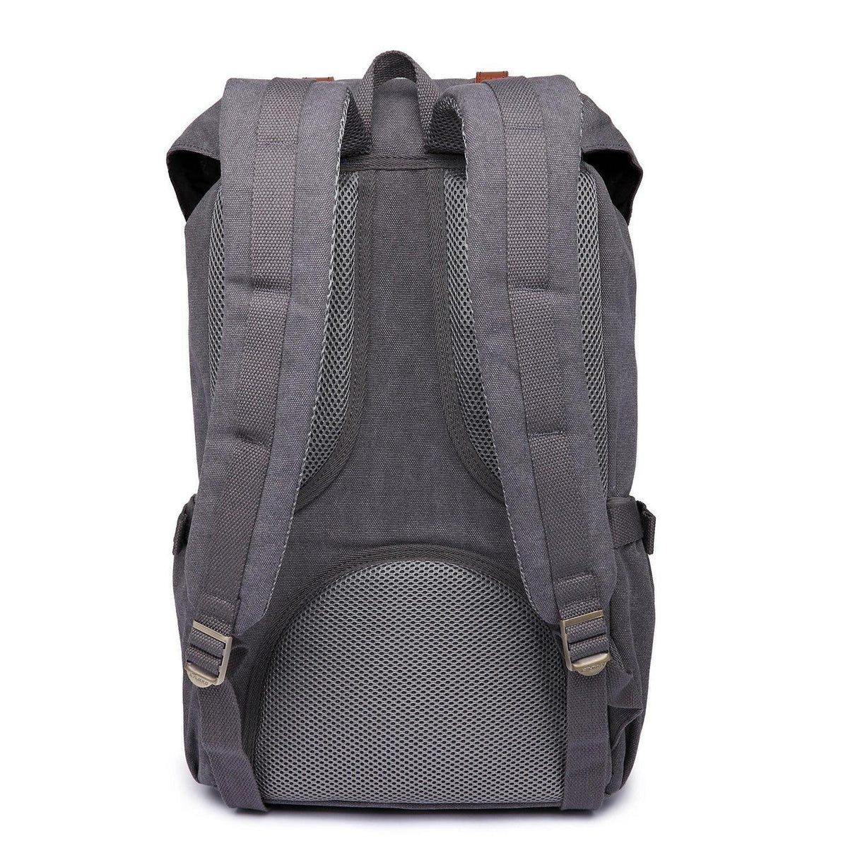 Unisex Tagesrucksack Grau – Vielseitiger Canvas Rucksack 45x27x17cm