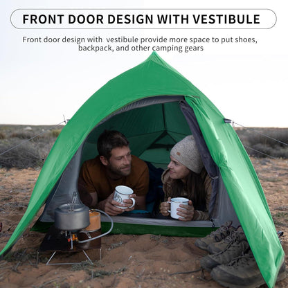 Ultraleichtes Naturehike Cloud up 2 Campingzelt 2 Personen Grün