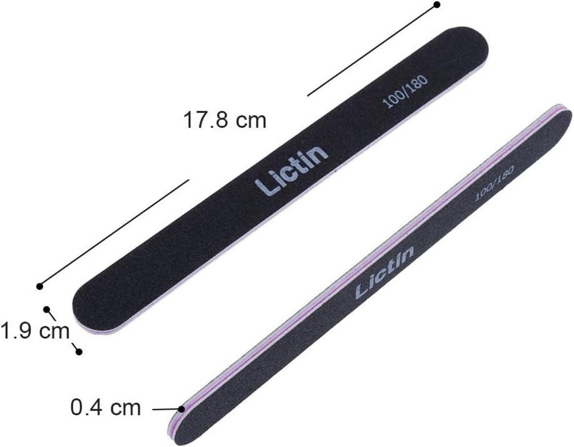 16er Set Professionelle Doppelseitige Einweg Nagelfeilen 100/180 Grit