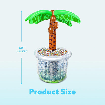 Aufblasbarer Palmen Getränkekühler 152cm für Poolparties