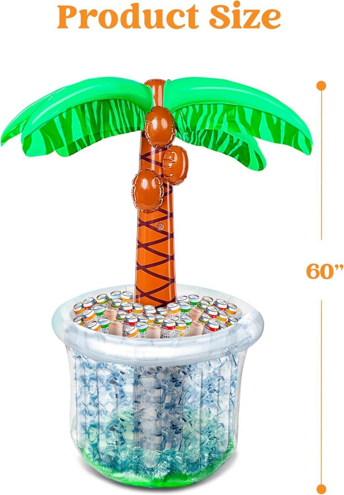 Aufblasbarer Palmen Getränkekühler 152cm Pool Party Zubehör