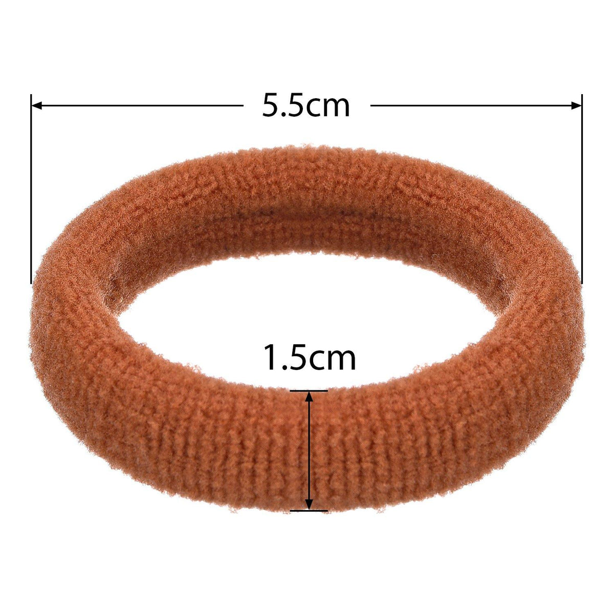 5 Stück Große Nahtlose Baumwolle Haargummi Band für Dicke Haare