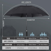 Großer Sturmfester Regenschirm XL/XXL für 2 Personen