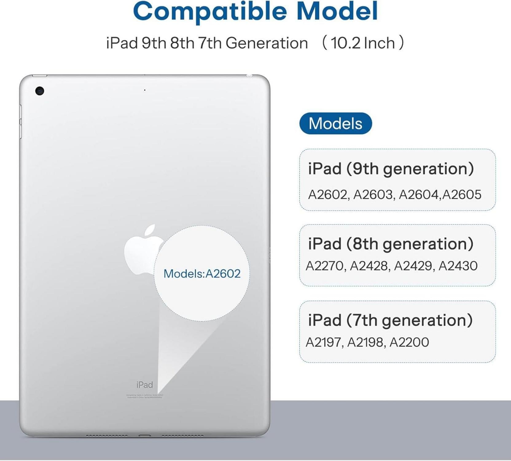 iPad 10,2 Schutzglas 3er Pack für 9., 8. & 7. Gen - 9H Härte