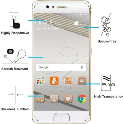 Panzer Schutz Glas Huawei P10 Displayschutzfolie 2er Set