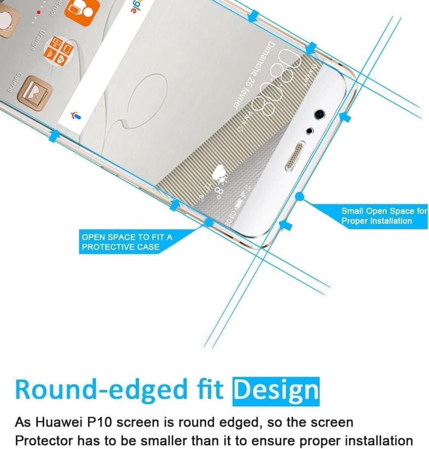 Panzer Schutzglas Huawei P10 2er Pack 9H Härte 0.33mm Ultra-klar