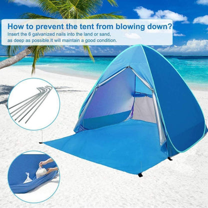 Portable Beach Zelt Anti-UV Sonnenschutz Shelter, automatisches Pop-Up Design