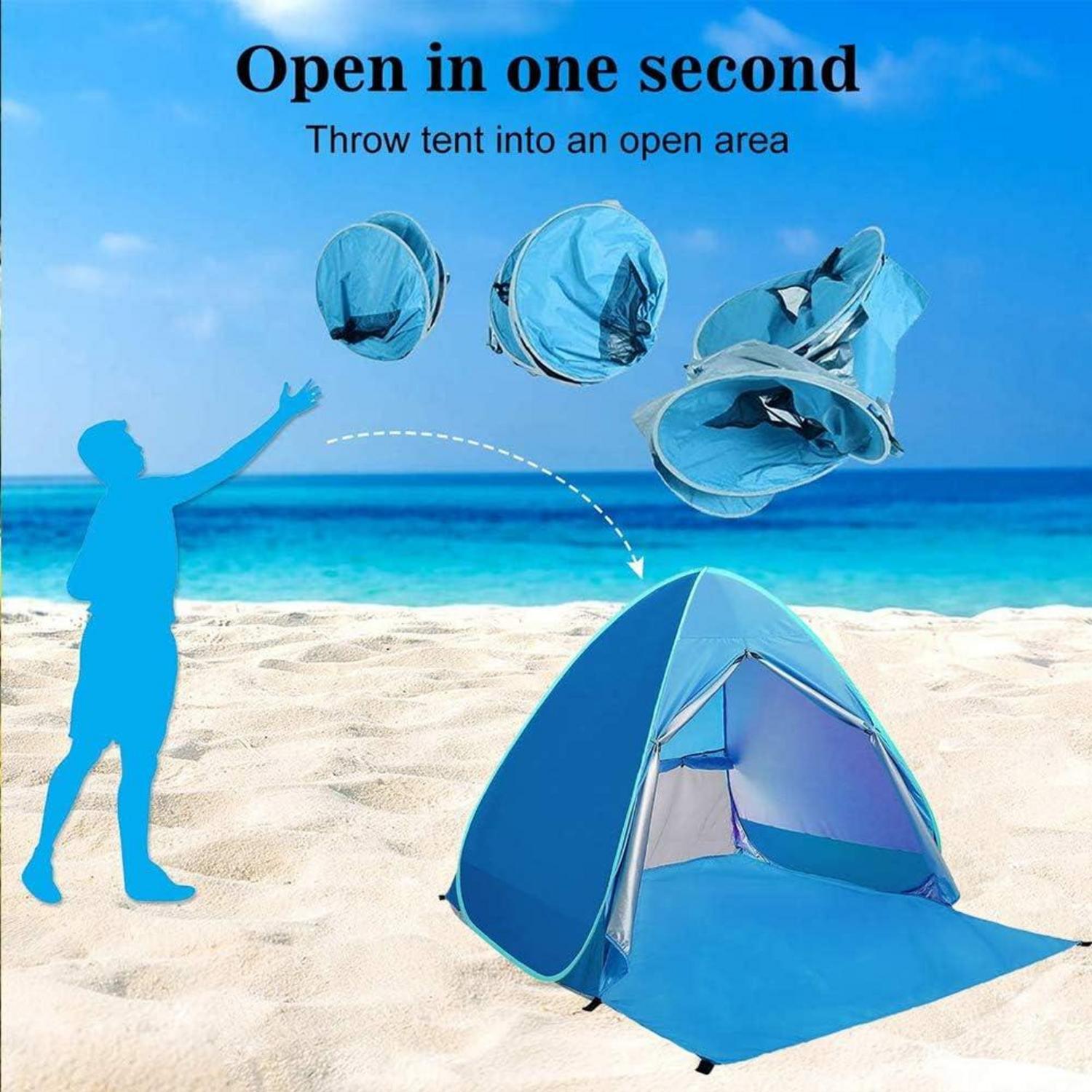 Portable Pop Up Beach Zelt Outdoor Anti-UV-Strand Sonne Shelter