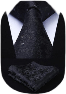 Herren Krawatten Set Paisley Florale Seide Einstecktuch Hochzeit