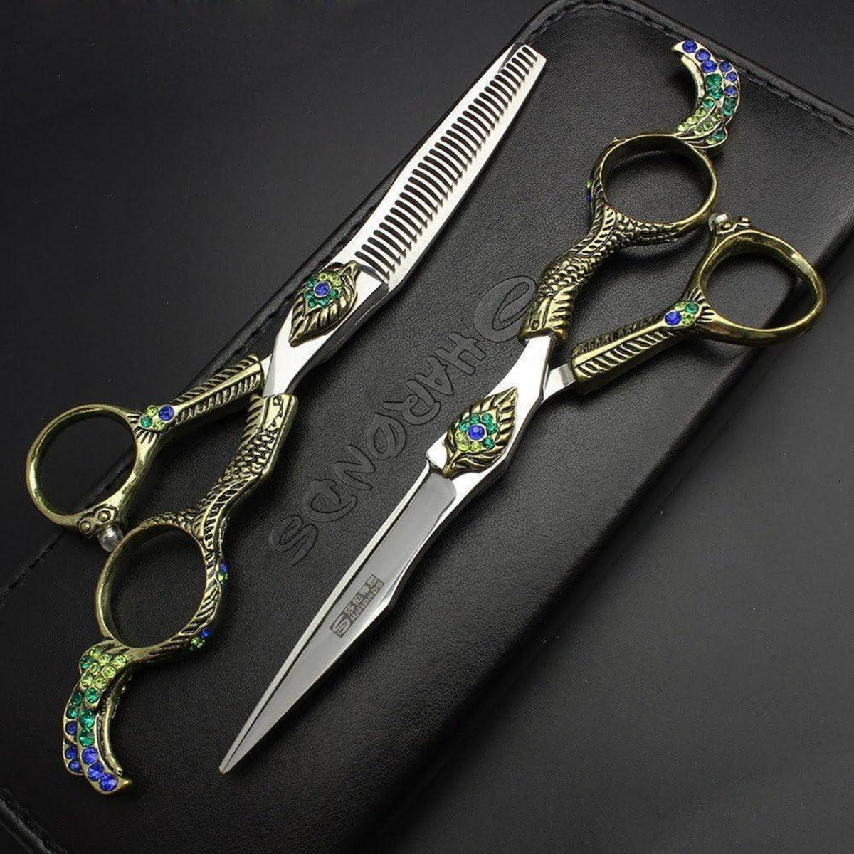 Japanische Friseurschere Set 6 Zoll Edelstahl 440C Stahl
